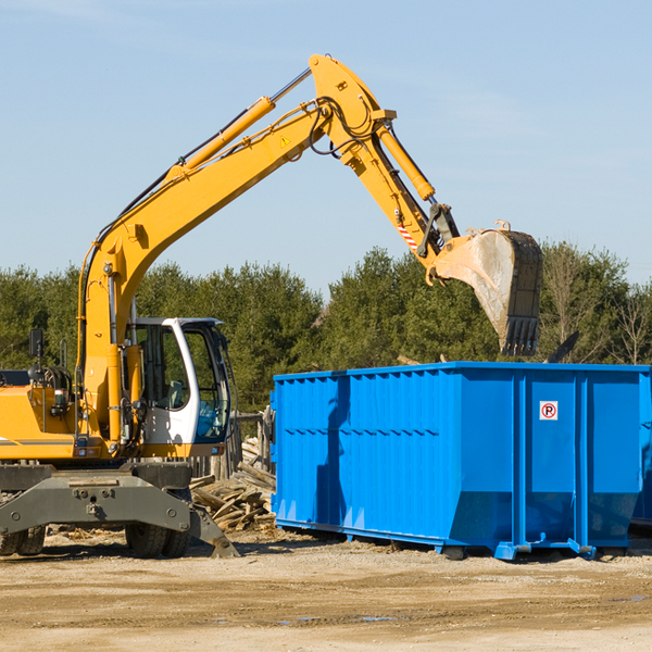 are there any restrictions on where a residential dumpster can be placed in Benton AL